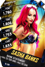 SuperCard SashaBanks R10 SummerSlam