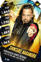 Super card  shinsuke nakamura  r10  summer slam 8546 216