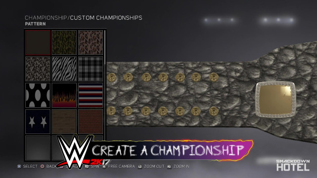 WWE2K17 CreateAChampionship Pattern WWE2K17 CreateAChampionship Pattern