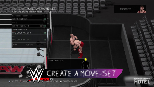 WWE2K17 CreateAMoveset Ringside WWE2K17 CreateAMoveset Ringside