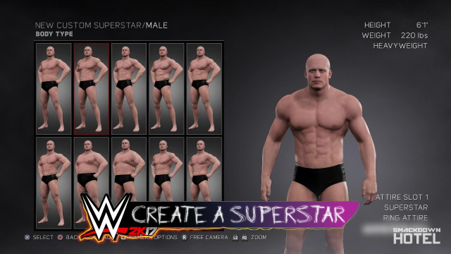 WWE2K17 CreateASuperstar Body WWE2K17 CreateASuperstar Body