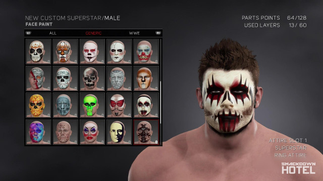 WWE2K17 CreateASuperstar Facepaint WWE2K17 CreateASuperstar Facepaint