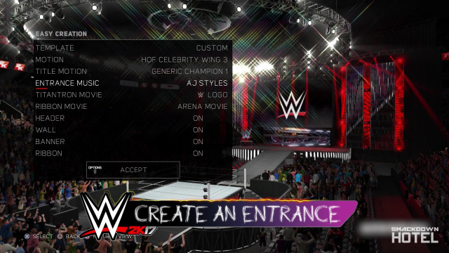 WWE2K17 CreateAnEntrance WWE2K17 CreateAnEntrance
