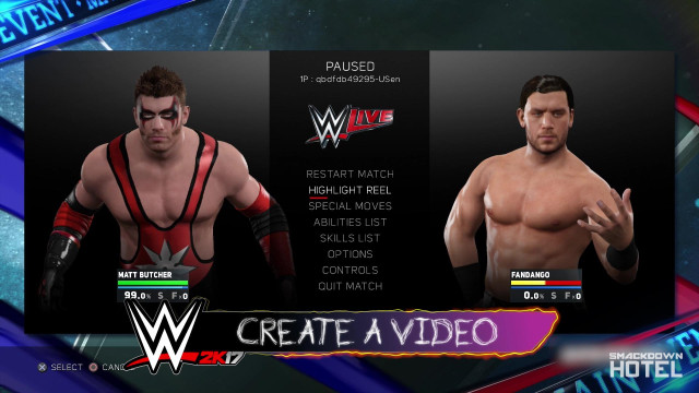 WWE2K17 HighlightReel Pause WWE2K17 HighlightReel Pause