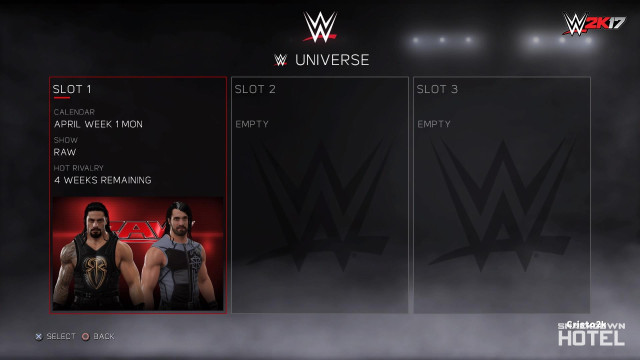 WWE2K17 UniverseMode 01 WWE2K17 UniverseMode 01