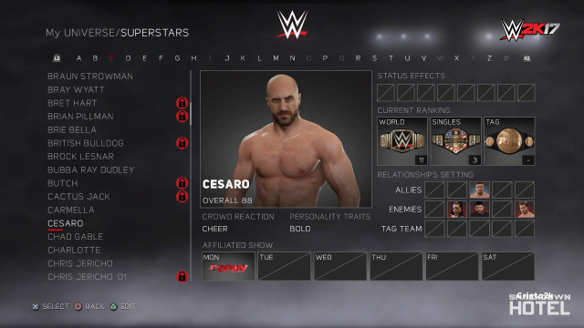 WWE2K17 UniverseMode 16 WWE2K17 UniverseMode 16