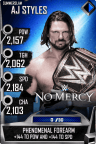 SuperCard AJStyles R10 SummerSlam MITB