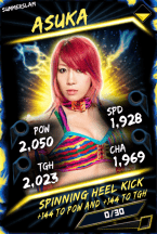 SuperCard Asuka R10 SummerSlam Fusion
