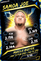 SuperCard SamoaJoe R10 SummerSlam Fusion