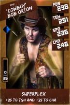 Super card  bob orton 06  epic  throwback 9109 216