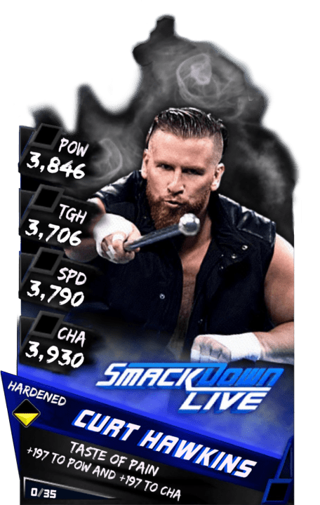 SuperCard CurtHawkins S3 11 Hardened SmackDown