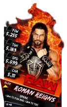 SuperCard RomanReigns S3 12 Elite Raw