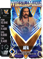 supercard afa s11 valor