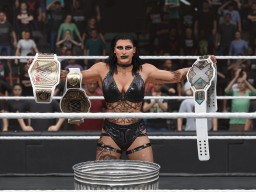 wwe 2k25 rhea ripley titles