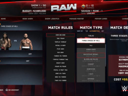 wwe2k26 mygm match types