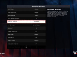 wwe2k26 mygm settings