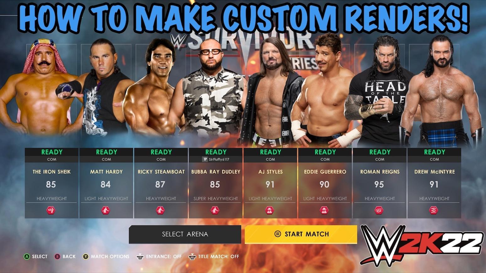 WWE2K22 vs WWE 2K MODS Graphics comparison : r/WWEGames