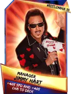 Super card support jimmy hart s3 14 wrestle mania33 10702 216