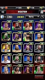 Level up in WWE Champions: Star Ranks, Enhancing, Evolving and Fusing