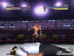 WrestleMania21 TheRock Mankind 4