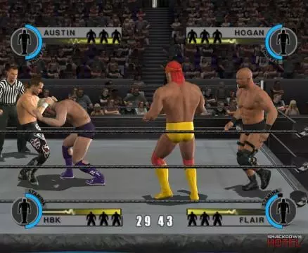 DayOfReckoning2 ShawnMichaels HulkHogan SteveAustin RicFlair