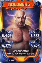 SuperCard Goldberg S3 14 WrestleMania33 Throwback