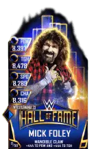 Super card mick foley s3 14 wrestle mania33 hall of fame 12646 216