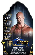 SuperCard SteveAustin S3 11 Hardened HallOfFame