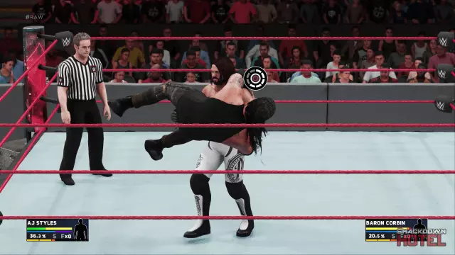 WWE 2K18 AJ Styles Baron Corbin Carry Drag Move