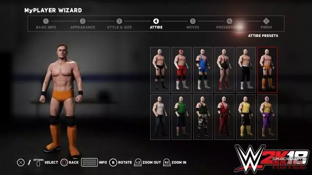 WWE2K18 MyPlayer 4 Wizard Attire