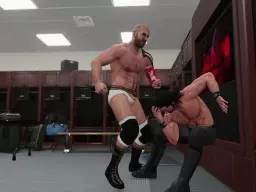 WWE2K18 Backstage Cesaro Rollins