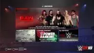 WWE2K18 Universe1 HomeScreen