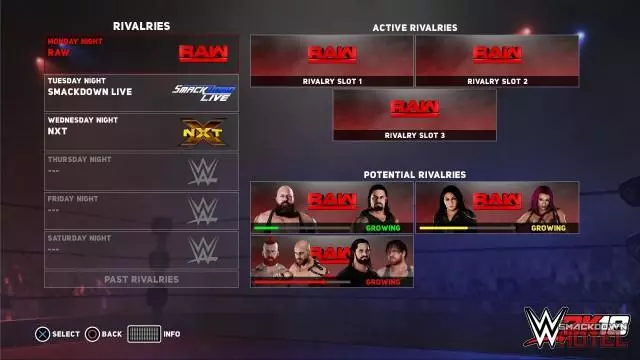WWE2K18 Universe2 Rivalries