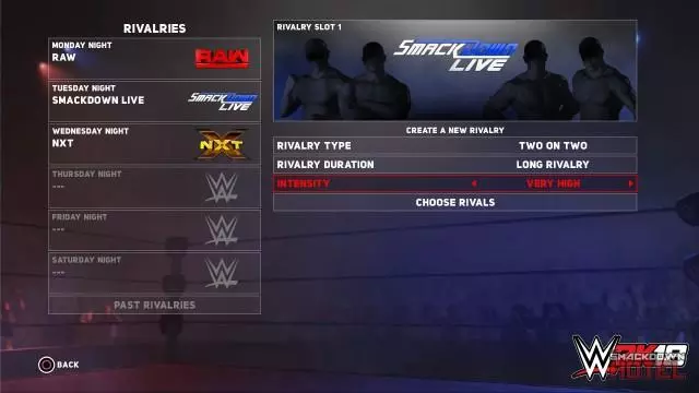 WWE2K18 Universe3 Rivalries