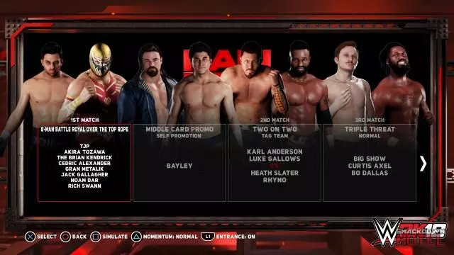 WWE2K18 Universe7 Card