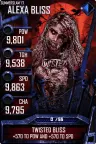 SuperCard AlexaBliss S3 15 SummerSlam17 Zombie