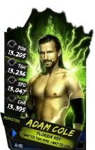 Super card adam cole s4 17 monster 13881 216