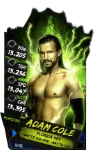 Super card adam cole s4 17 monster 13881 216