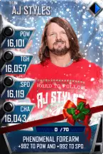 SuperCard AJStyles S4 18 Titan Christmas