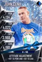 SuperCard JohnCena S3 11 Hardened Christmas