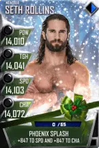 SuperCard SethRollins S4 17 Monster Christmas