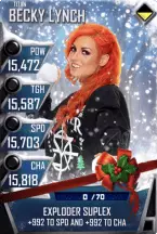 SuperCard BeckyLynch S4 18 Titan Christmas