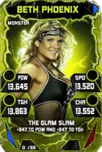 SuperCard BethPhoenix S4 17 Monster Throwback