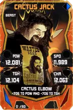 Super card cactus jack s4 16 beast throwback 14429 216