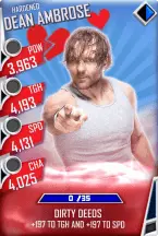 SuperCard DeanAmbrose S3 11 Hardened Valentine