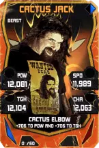 Super card cactus jack s4 16 beast throwback 14429 216