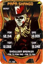 Super card papa shango s4 16 beast throwback 14431 216