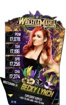 SuperCard BeckyLynch S4 19 WrestleMania34