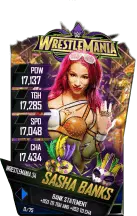 SuperCard SashaBanks S4 19 WrestleMania34