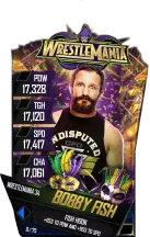 Super card bobby fish s4 19 wrestle mania34 14650 216